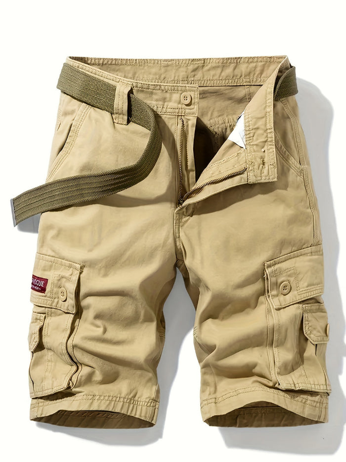 Pantaloncini cargo da uomo con cintura