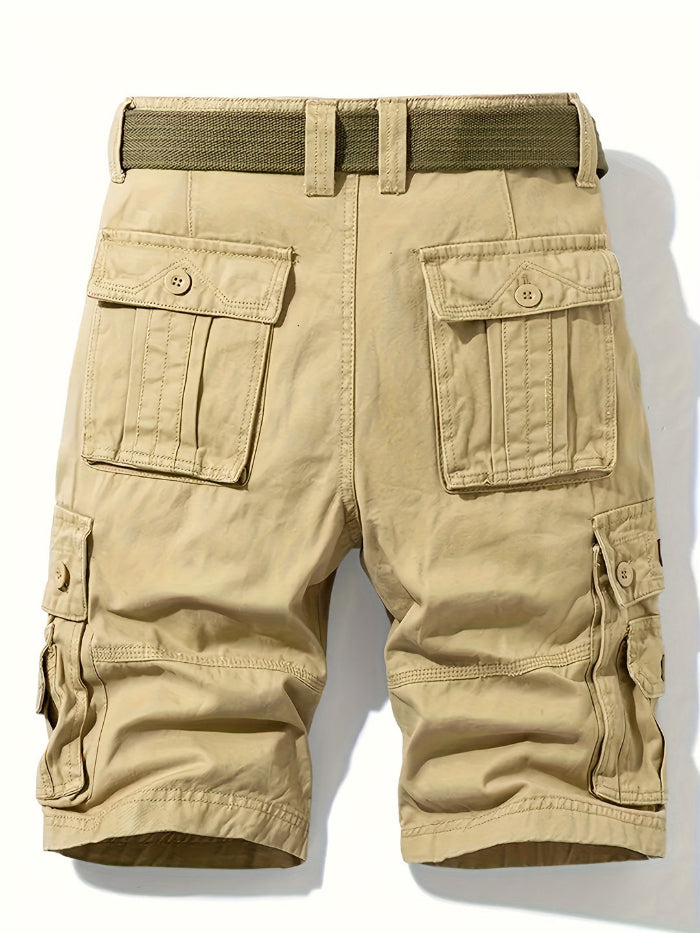 Pantaloncini cargo da uomo con cintura
