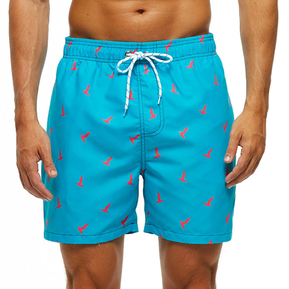 Pantaloncini mare da uomo con stampa a banane per spiaggia e tempo libero