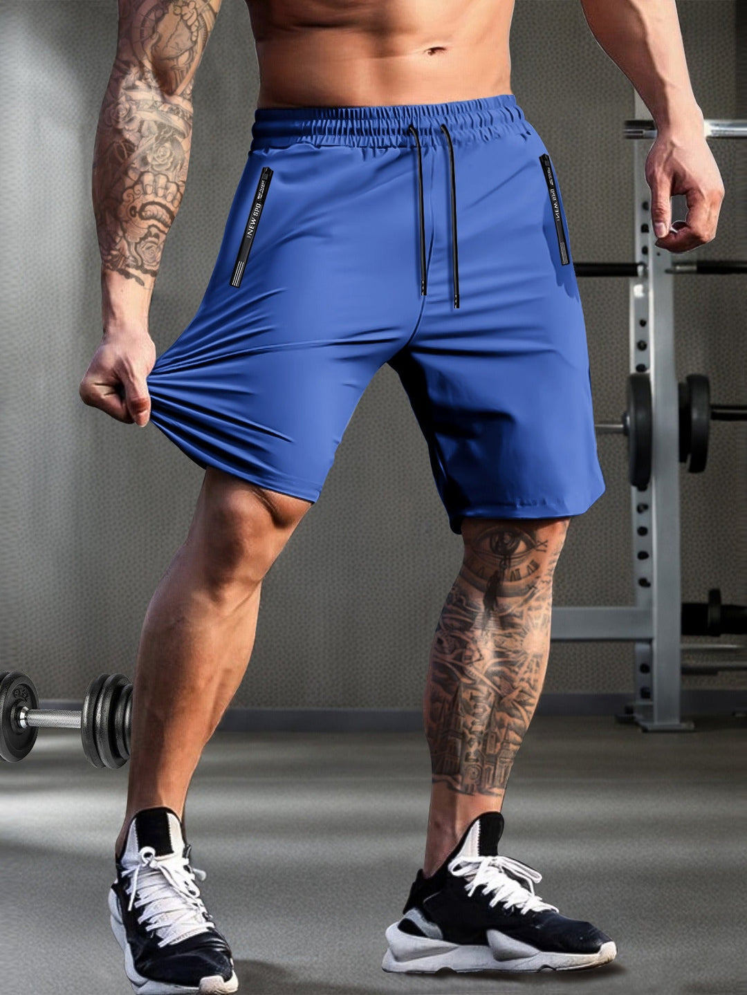 Pantaloncini sportivi elasticizzati da uomo
