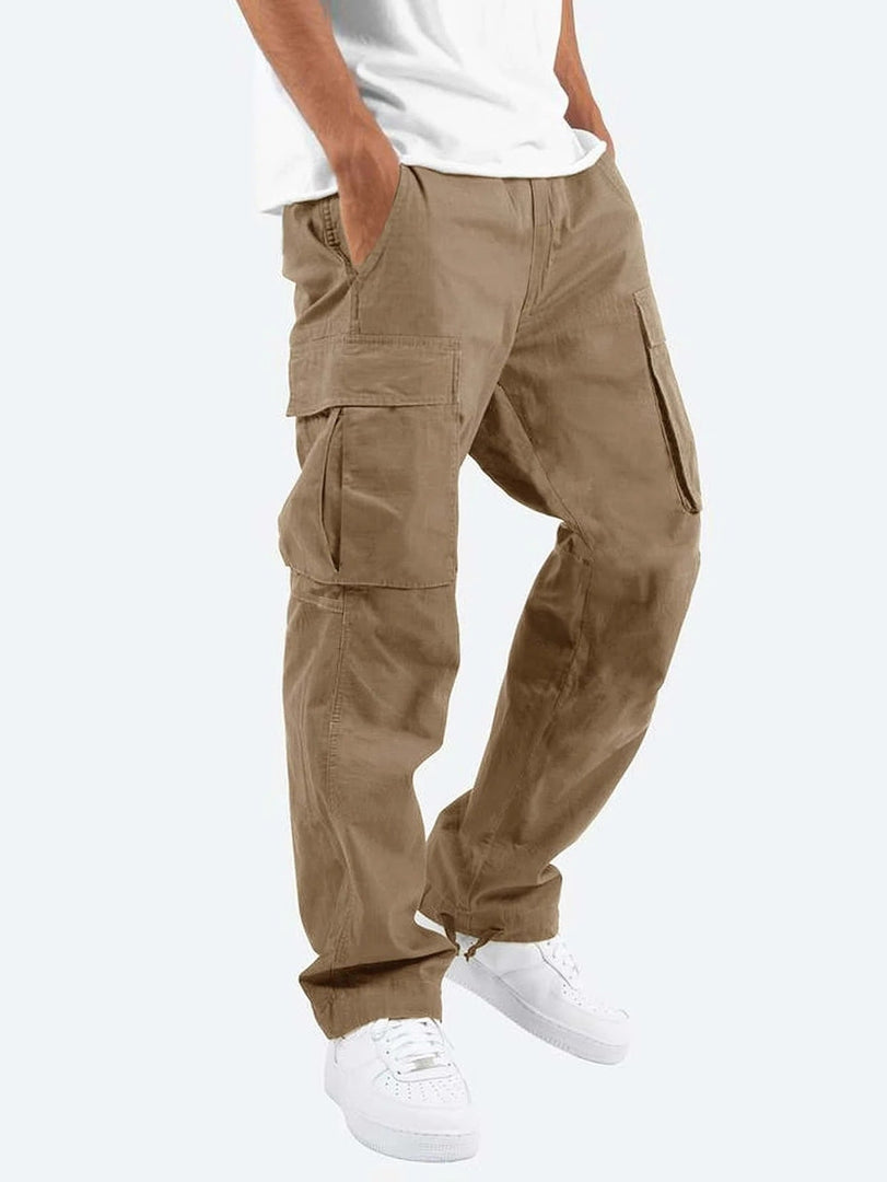 Herren-Cargohose mit weitem Bein und Seitentaschen für die Freizeit