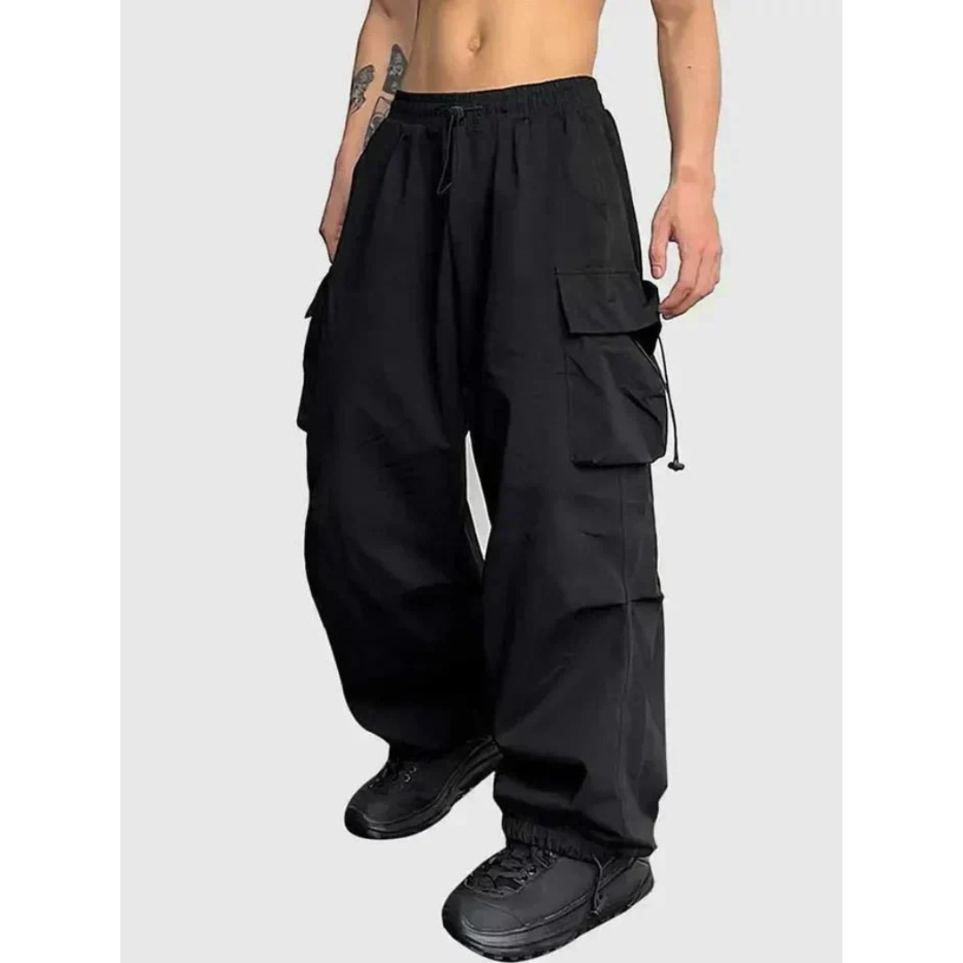 Pantaloni Cargo Uomo dalla Linea Ampia