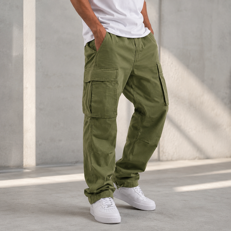 Herren-Cargohose mit weiter Passform