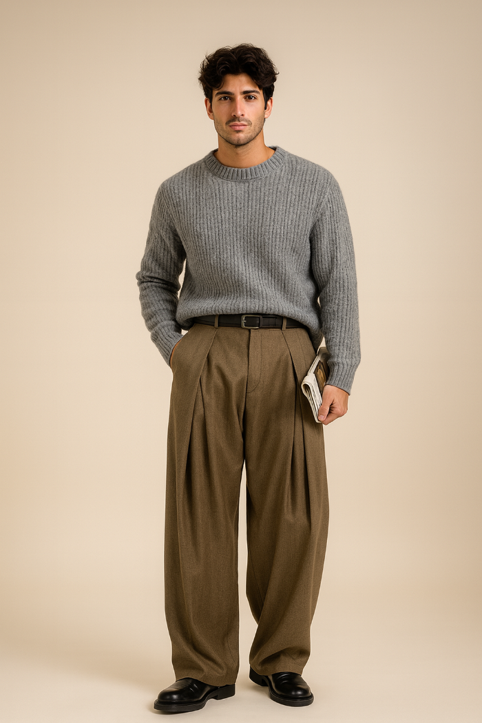 Pantaloni ampi da uomo per il tempo libero