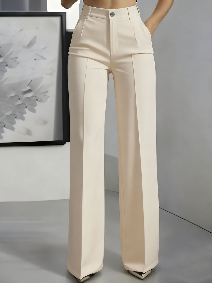 Pantaloni eleganti da donna a gamba ampia per tutti i giorni