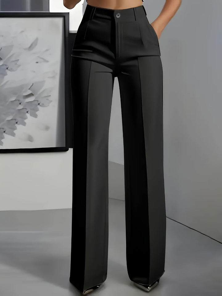 Pantaloni eleganti da donna a gamba ampia per tutti i giorni