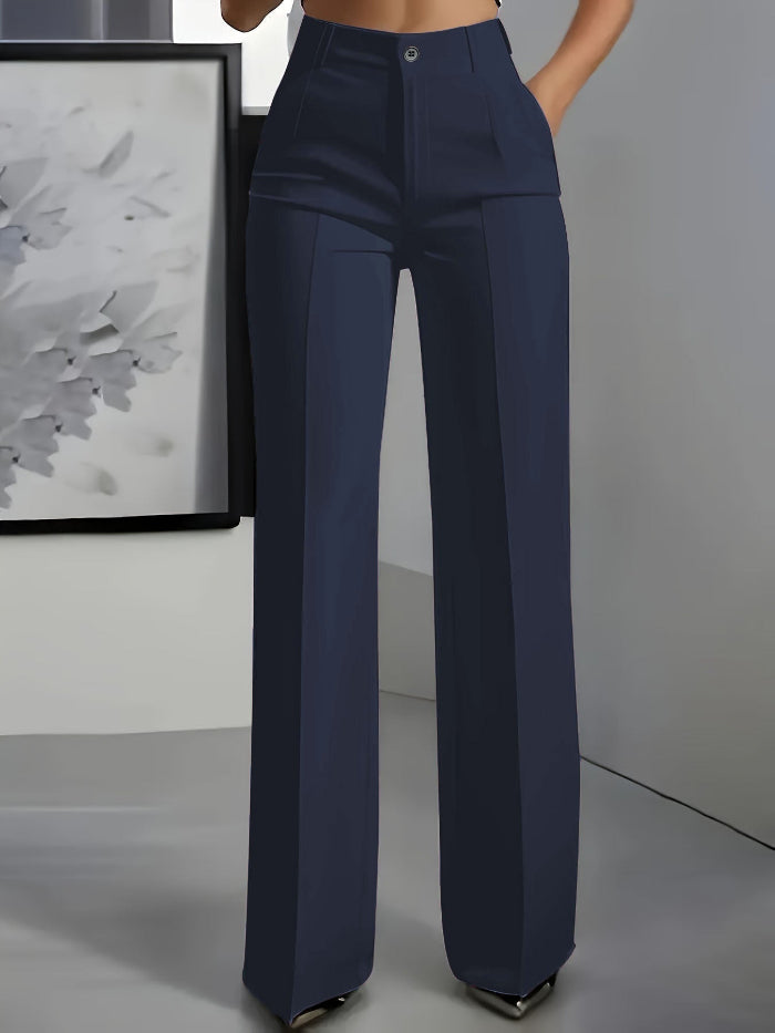 Pantaloni eleganti da donna a gamba ampia per tutti i giorni