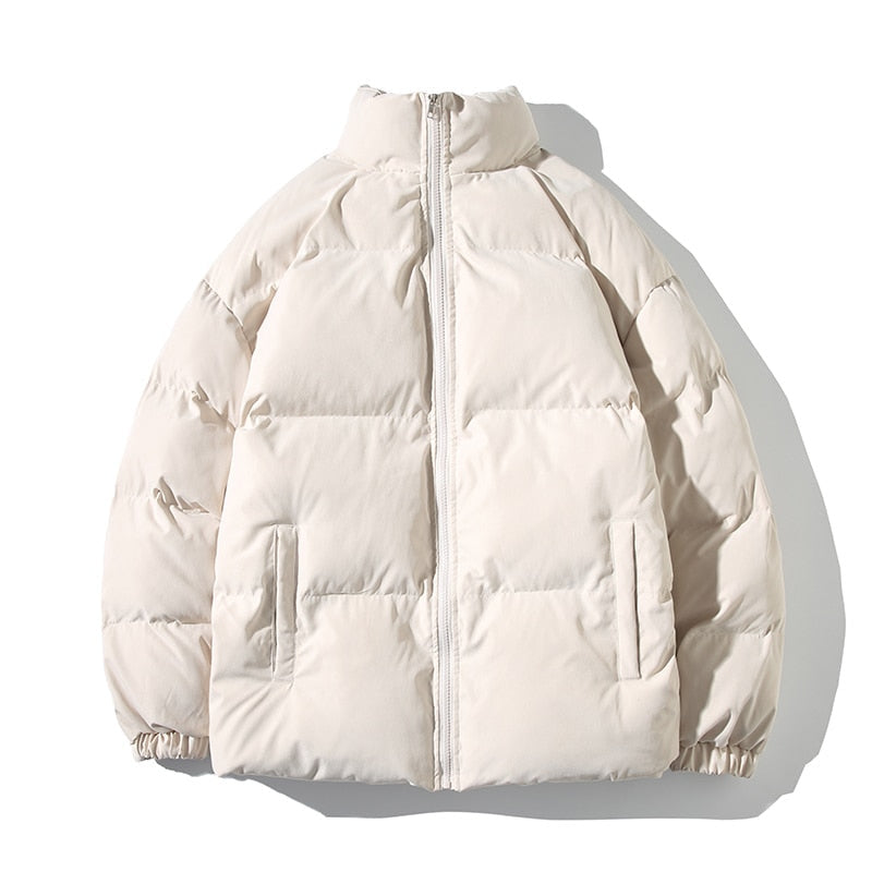 Damen-Steppjacke mit hohem Kragen und Reißverschluss für die kalte Jahreszeit