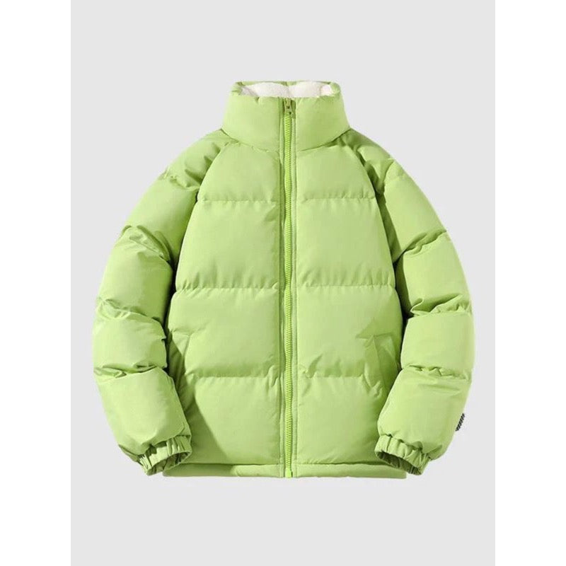 Piumino da uomo con fodera effetto sherpa – dettaglio 4