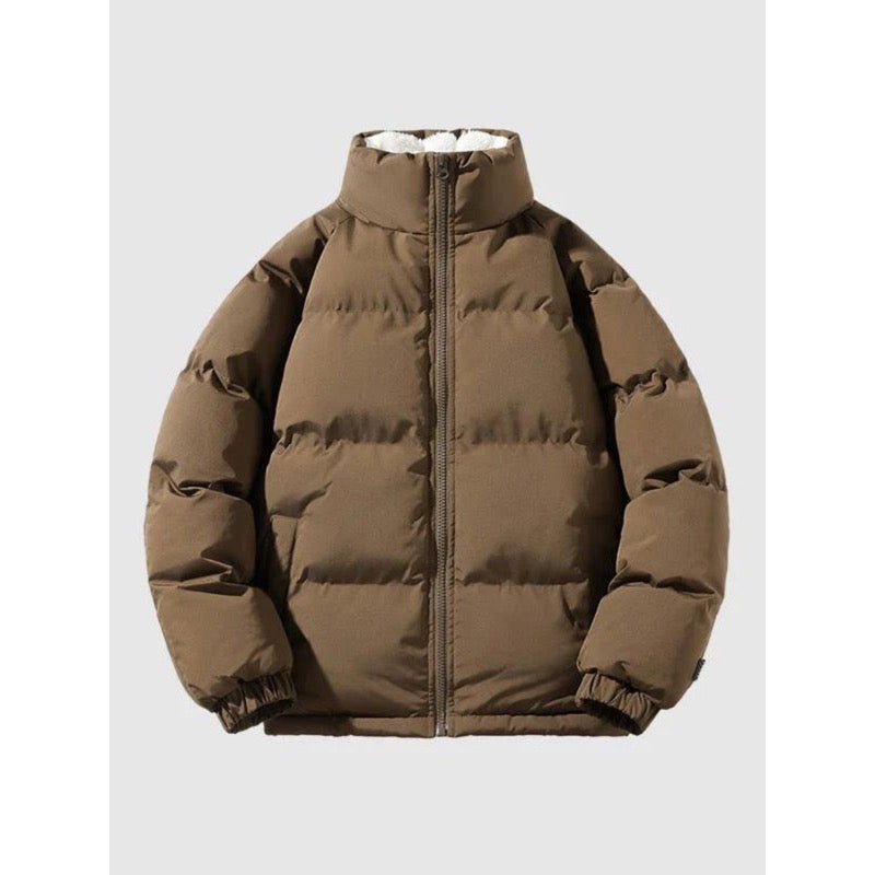 Piumino da uomo con fodera effetto sherpa – dettaglio 5