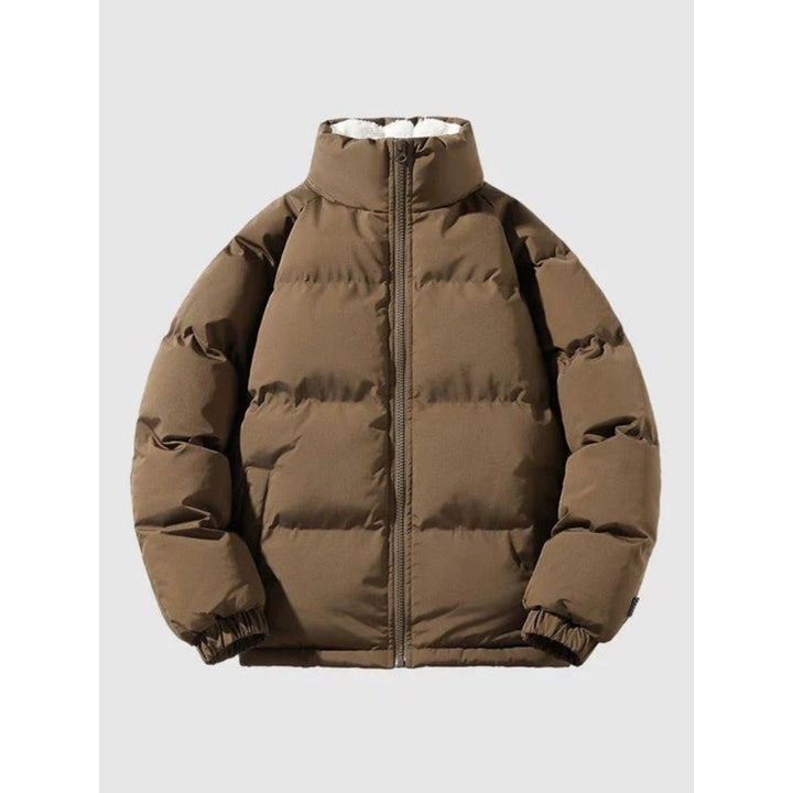 Piumino da uomo con fodera effetto sherpa – dettaglio 5