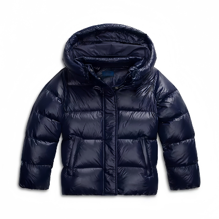 Lässige Winter-Damensteppjacke mit fest angenähter Kapuze