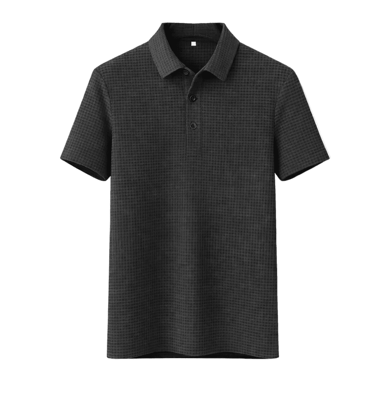 Polo da uomo con texture geometrica