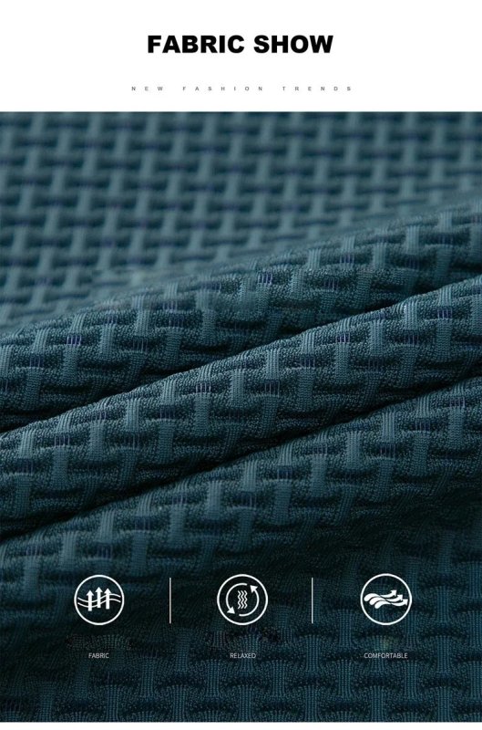 Polo da uomo con texture geometrica