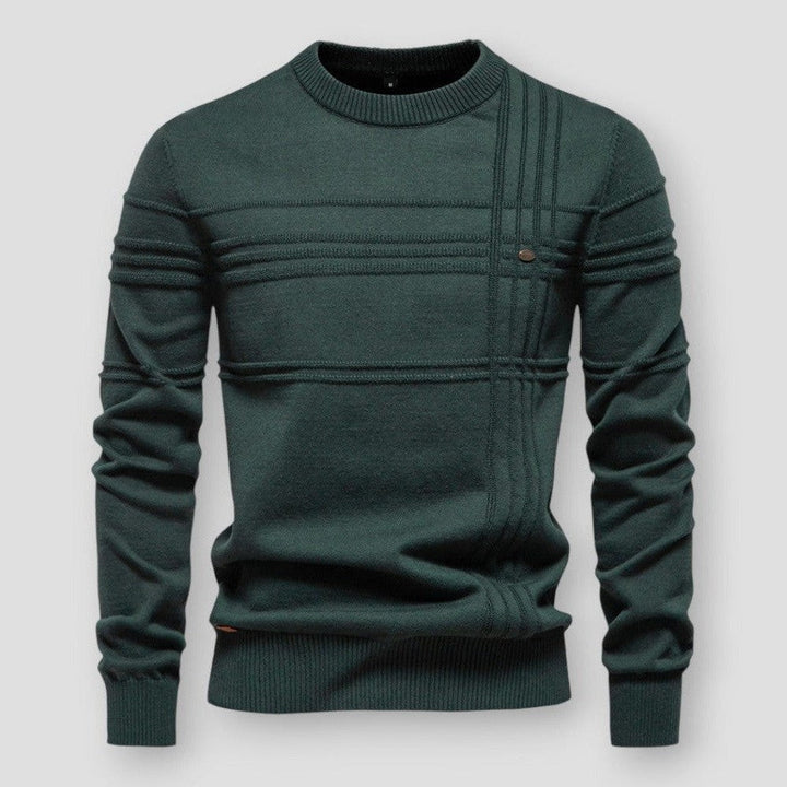 Pullover Uomo dal Taglio Geometrico
