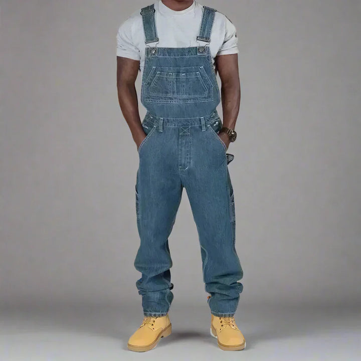 Salopette in denim da uomo per uso quotidiano