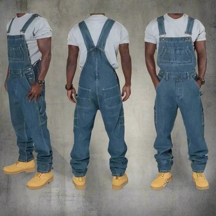 Salopette in denim da uomo per uso quotidiano