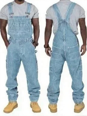 Salopette in denim da uomo per uso quotidiano