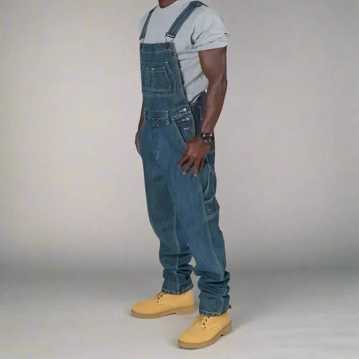 Salopette in denim da uomo per uso quotidiano 