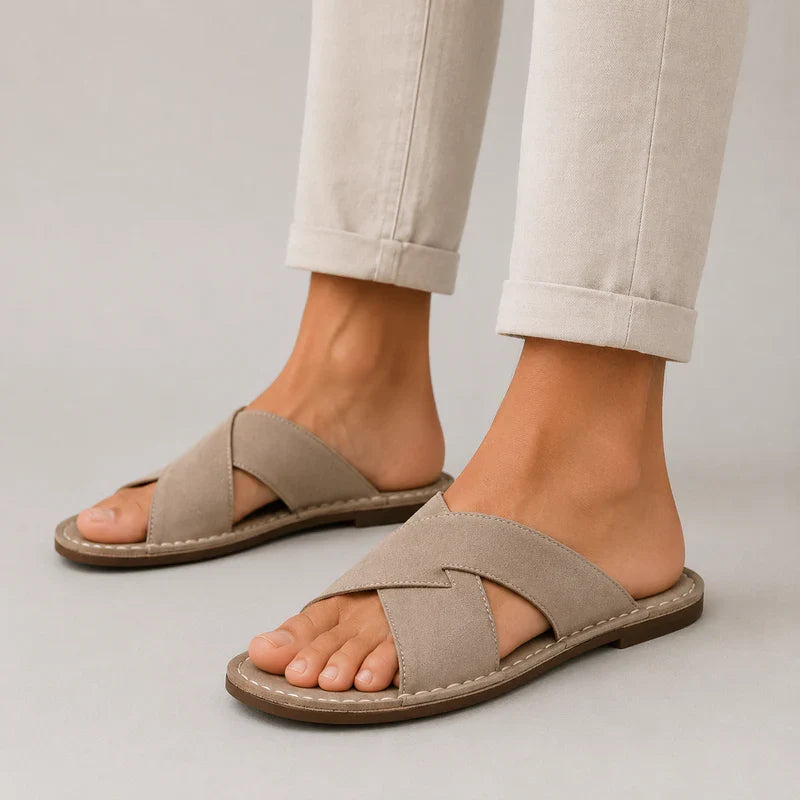 Sandali da donna con fasce incrociate