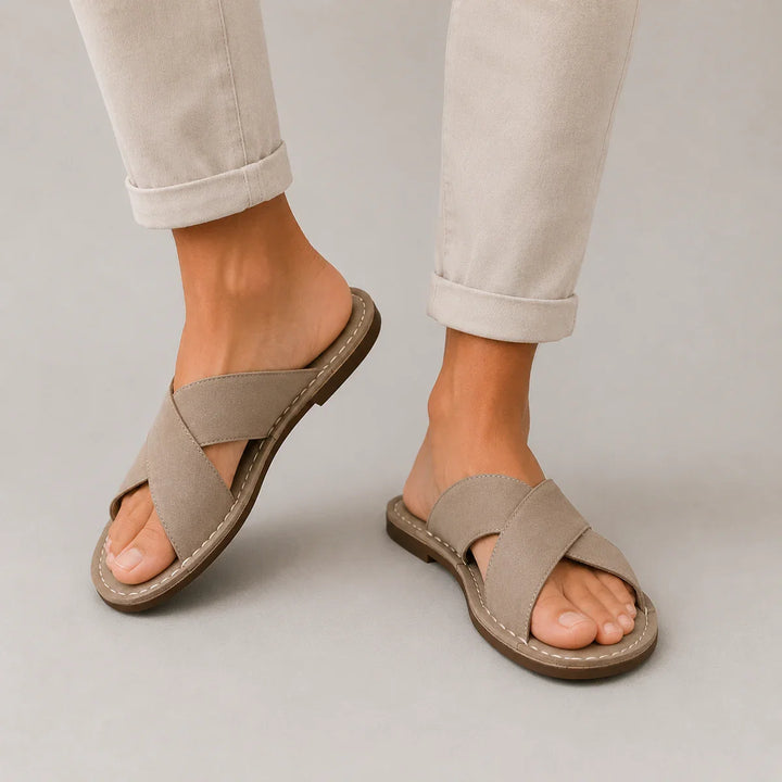 Sandali da donna con fasce incrociate
