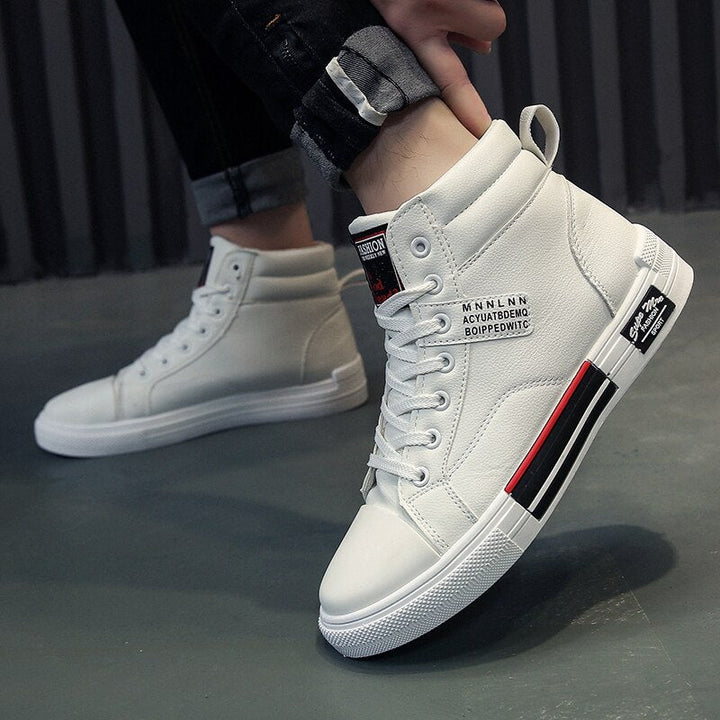 Sneakers alte da uomo con lacci per uso quotidiano 