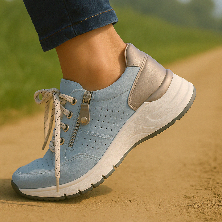 Sneakers da donna con lacci per uso quotidiano