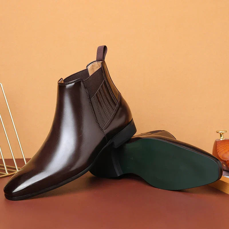 Stivaletto Chelsea uomo marrone scuro – vista dall'alto