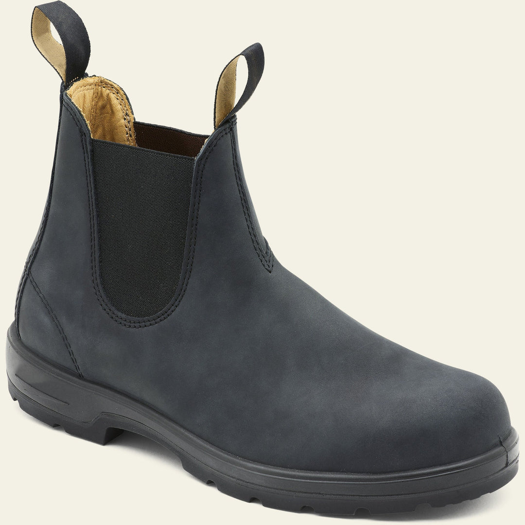 Stivaletti Chelsea uomo con suola scolpita grigio
