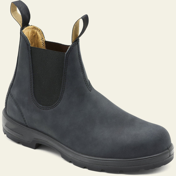 Stivaletti Chelsea uomo con suola scolpita grigio