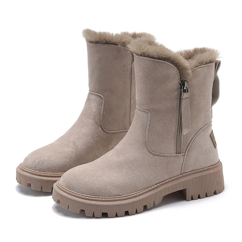 Stivaletti invernali donna beige – altra vista