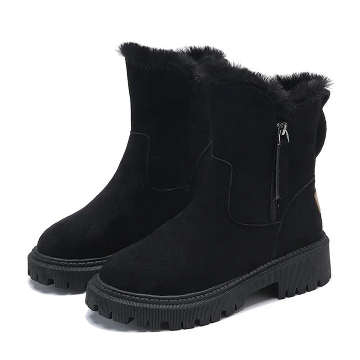 Stivaletti invernali donna foderati nero