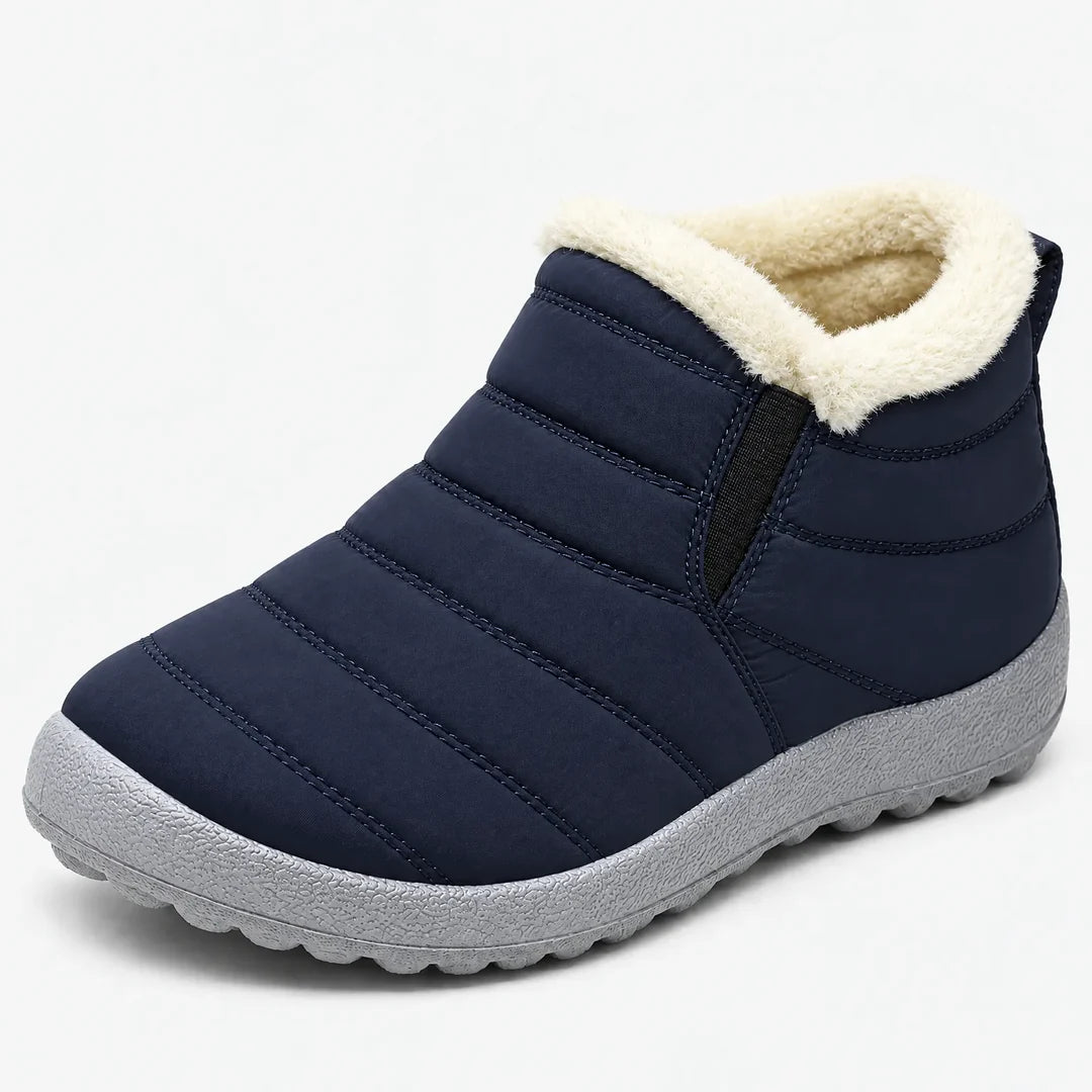 Stivaletti invernali donna senza lacci blu