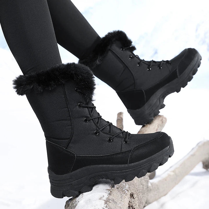 Stivali da neve donna neri – altra vista indossata