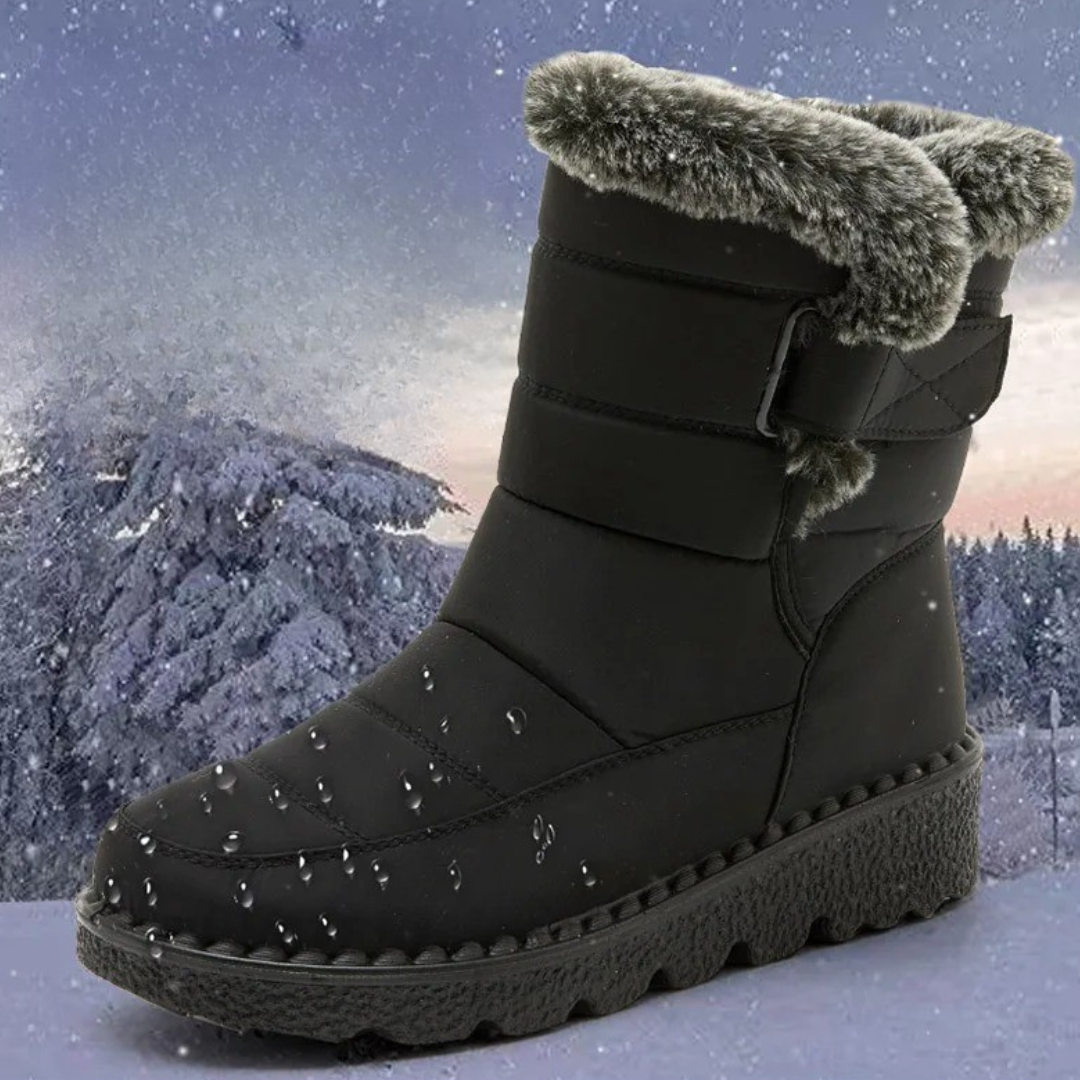 Stivale da neve donna nero – dettaglio del bordo
