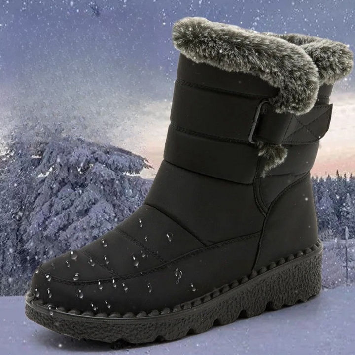 Stivale da neve donna nero – dettaglio del bordo