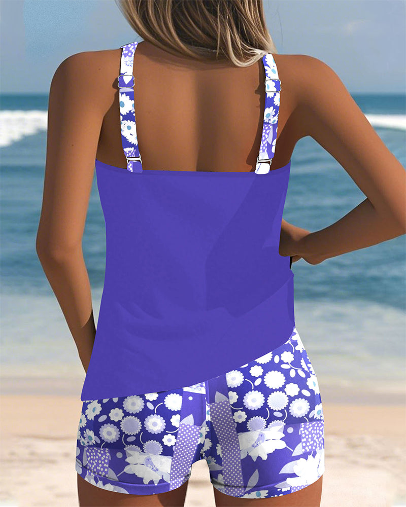 Tankini da donna con pantaloncini per l’estate