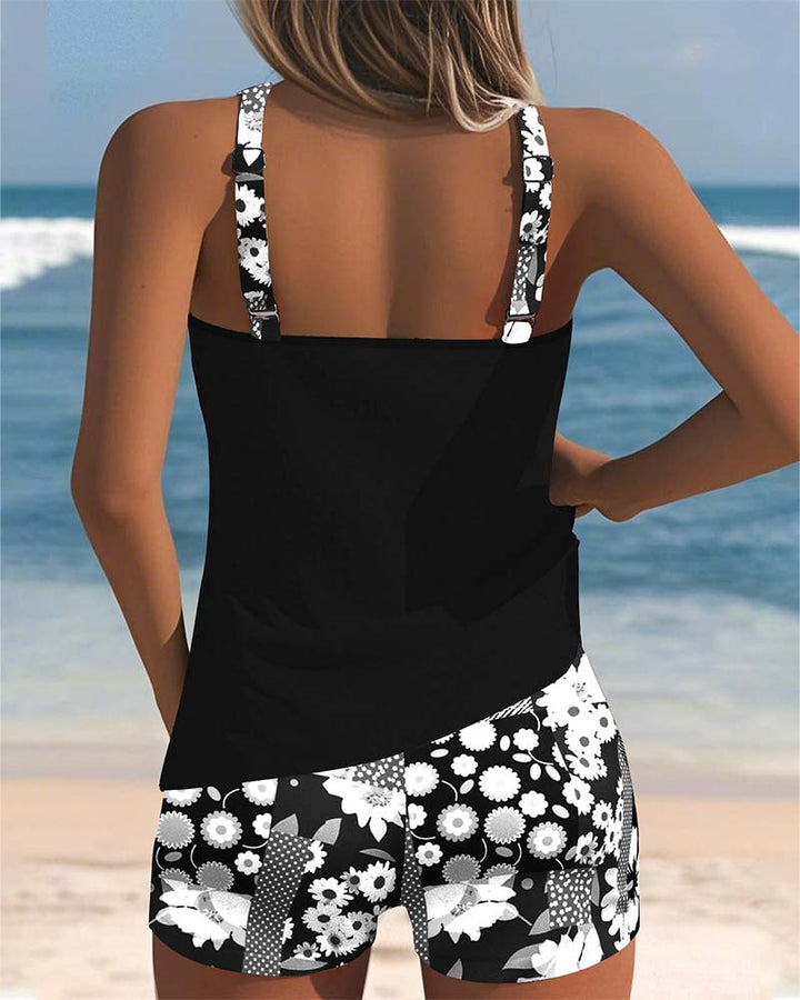 Tankini da donna con pantaloncini per l’estate