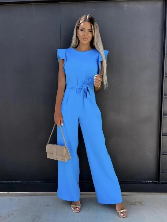 Tuta elegante da donna con cintura in vita