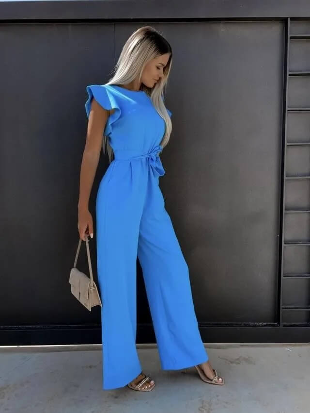 Tuta elegante da donna con cintura in vita
