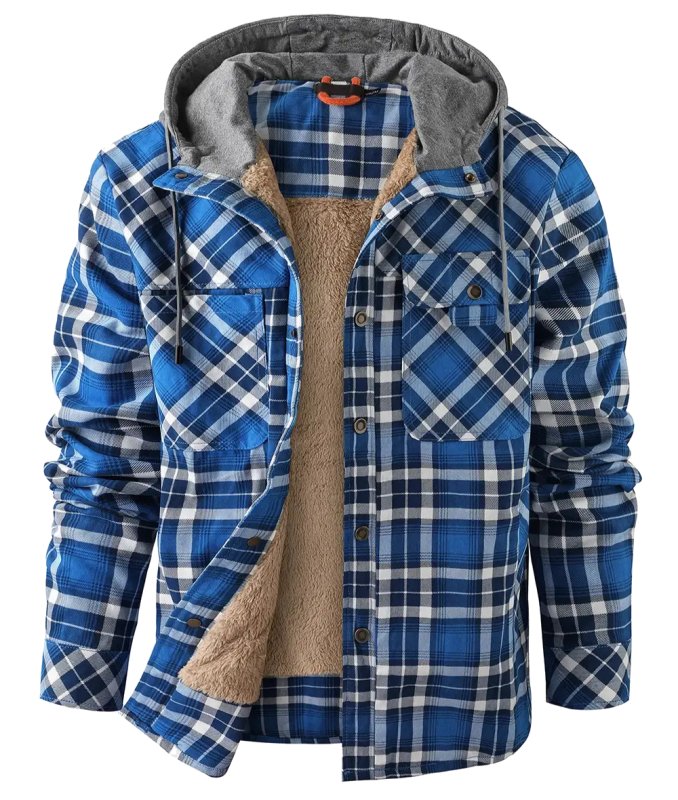 Herrenjacke mit Kapuze für kalte Tage