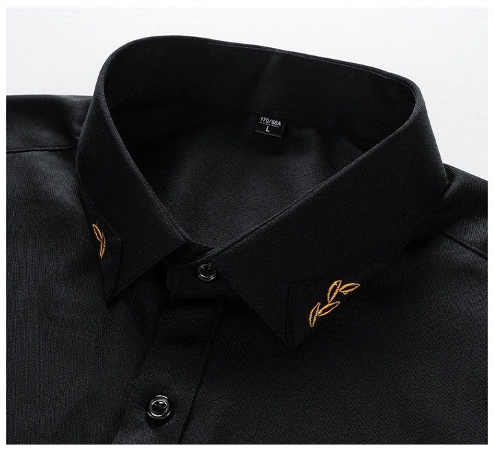 Camicia Uomo Elegante a Maniche Lunghe con Colletto